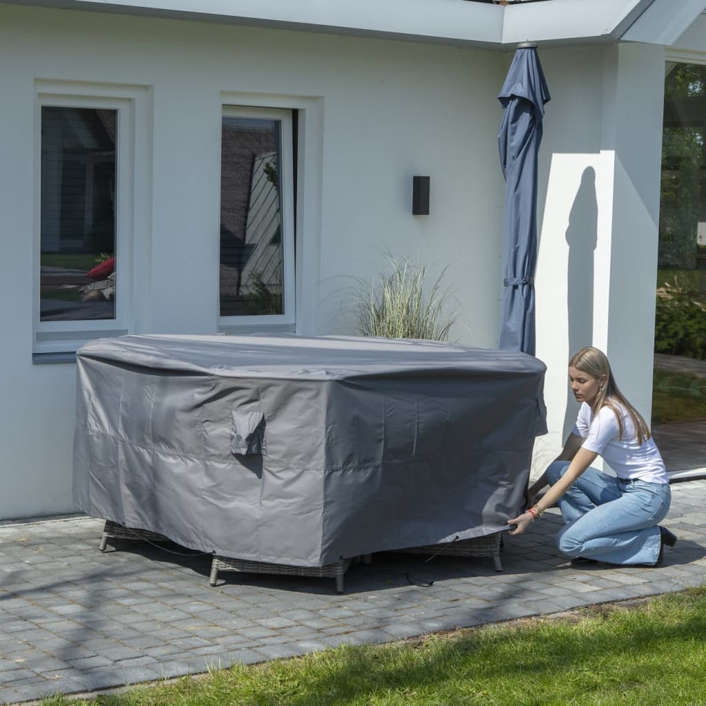 Gartenmöbel-Abdeckung Rund 200 cm Grau