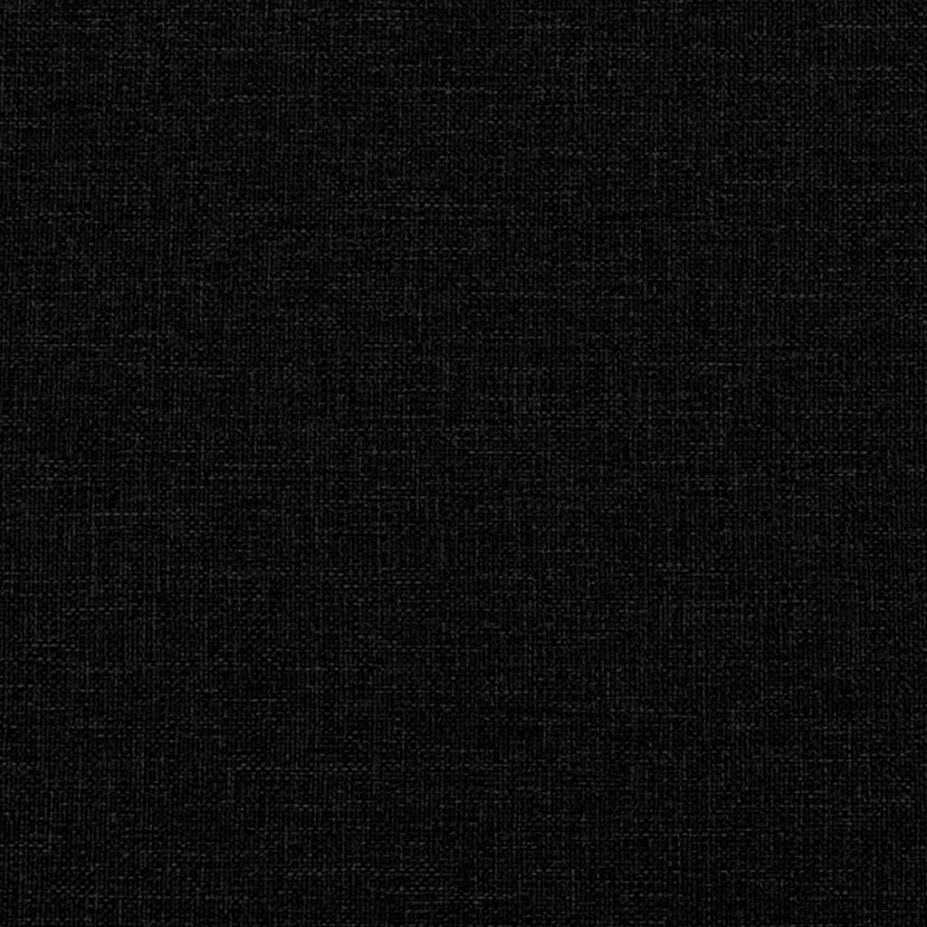 Chesterfield-Sofa 2-Sitzer Schwarz Stoff