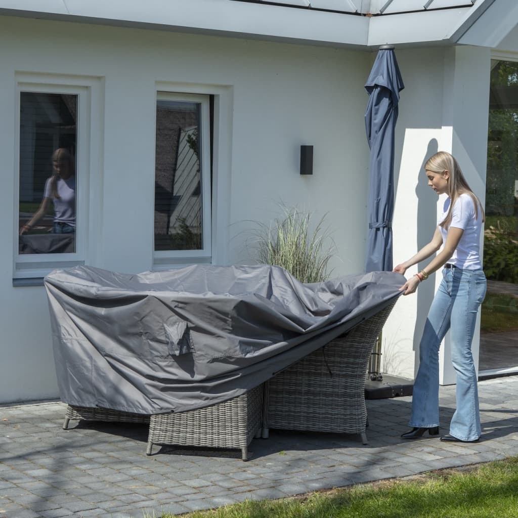 Gartenmöbel-Abdeckung Rund 200 cm Grau